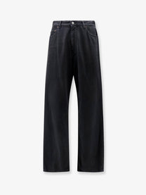 MM6 Maison Margiela Men's Black Denim Trousers Black