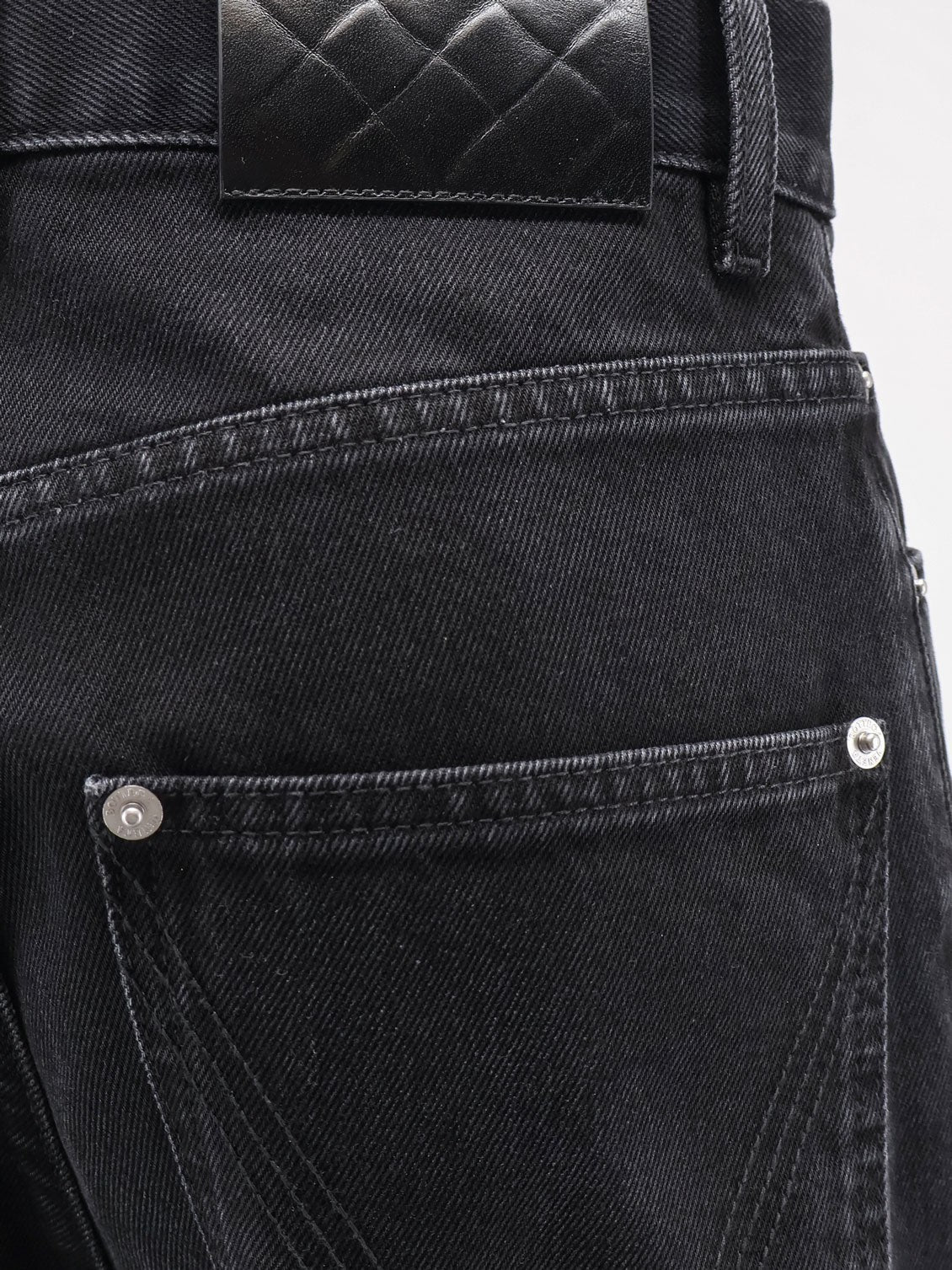 Bottega Veneta Women's Black Denim Trousers Black