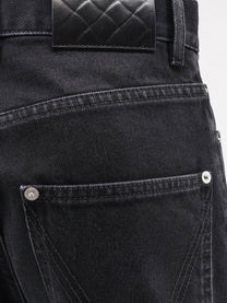 Bottega Veneta Women's Black Denim Trousers Black