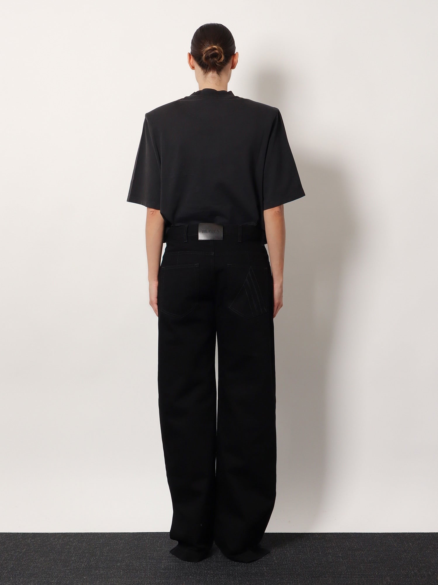 The Attico Women's Black Denim Trousers Black The Attico