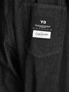 Y-3 Men's Black Denim Trousers Black, view 3