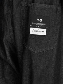 Y-3 Men's Black Denim Trousers Black