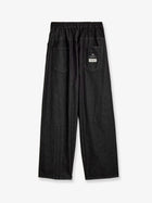 Y-3 Men's Black Denim Trousers Black, view 2