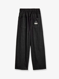 Y-3 Men's Black Denim Trousers Black
