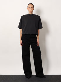 The Attico Women's Black Denim Trousers Black The Attico