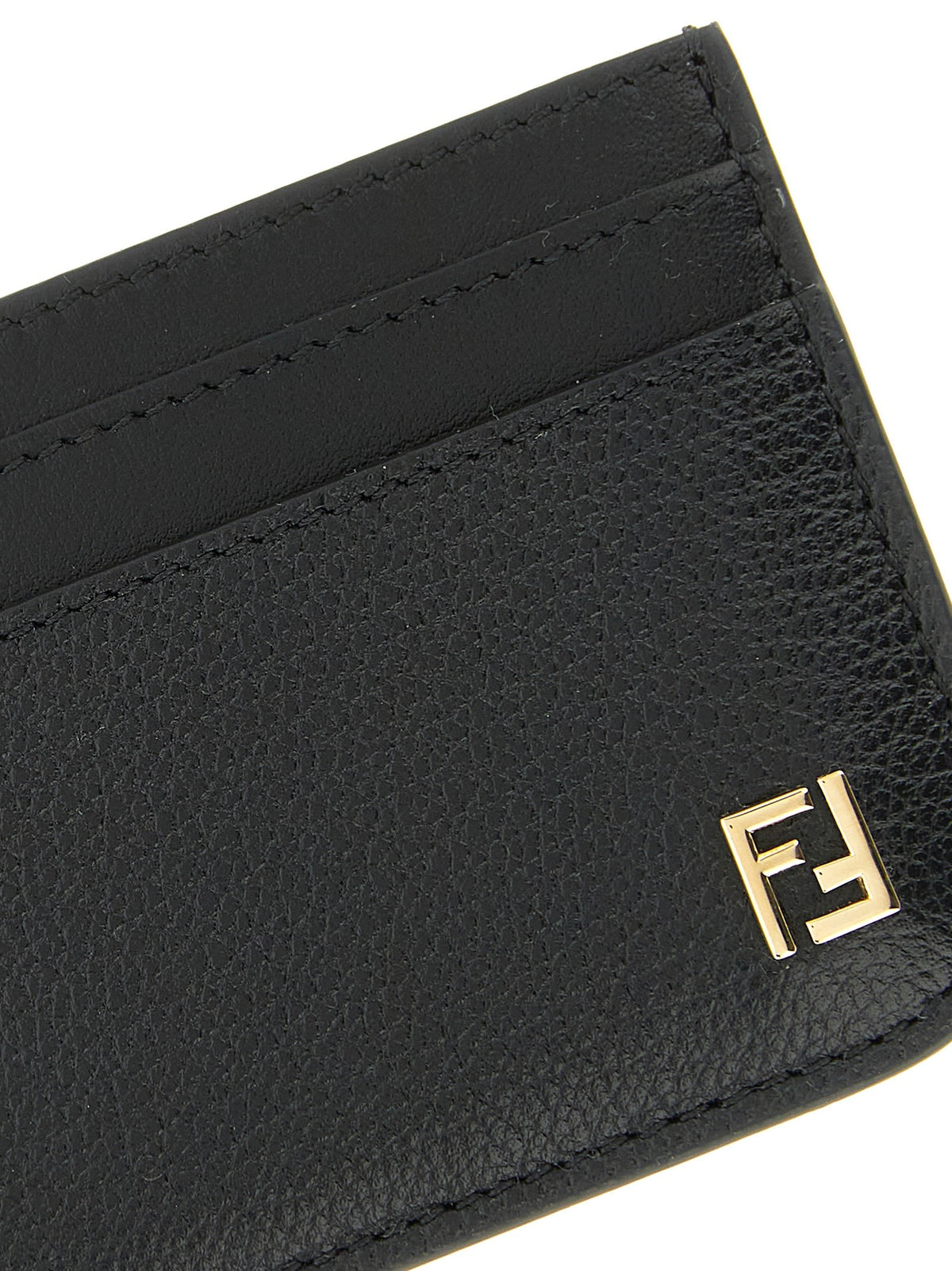 Fendi Black FF Card Holder Black