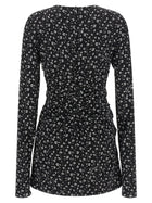 Dolce &amp; Gabbana Black Flower Dress Black