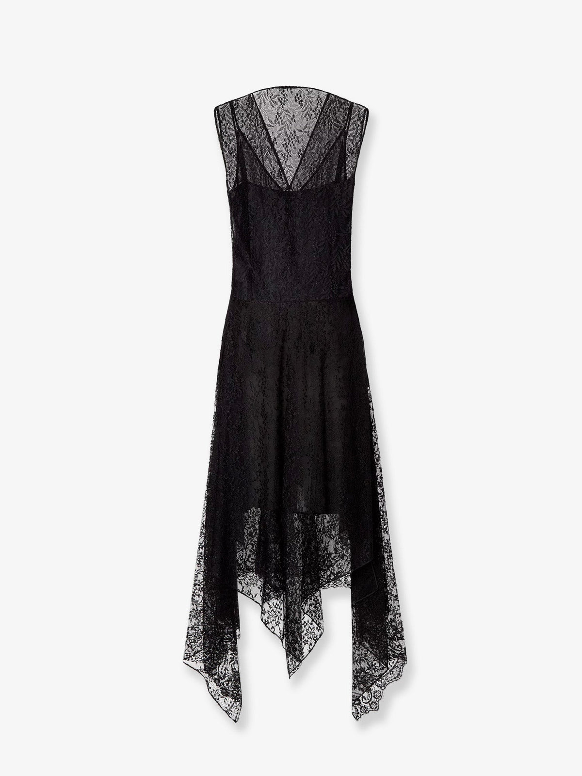 Fendi Women's Black Flowers and Berries Lace Dress Black, view 2