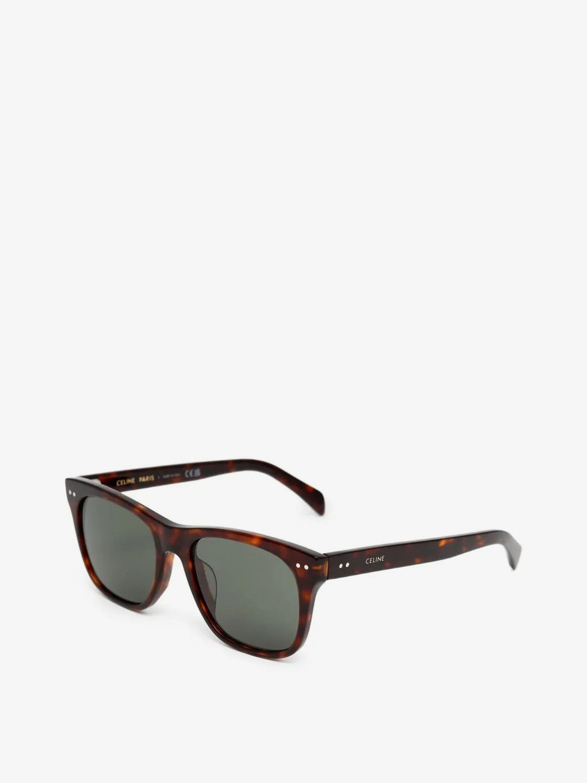 Celine Men's Black Frame Acetate Sunglasses Brown, view 2