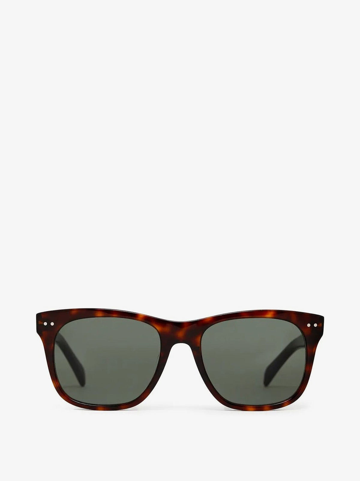 Celine Men's Black Frame Acetate Sunglasses Brown
