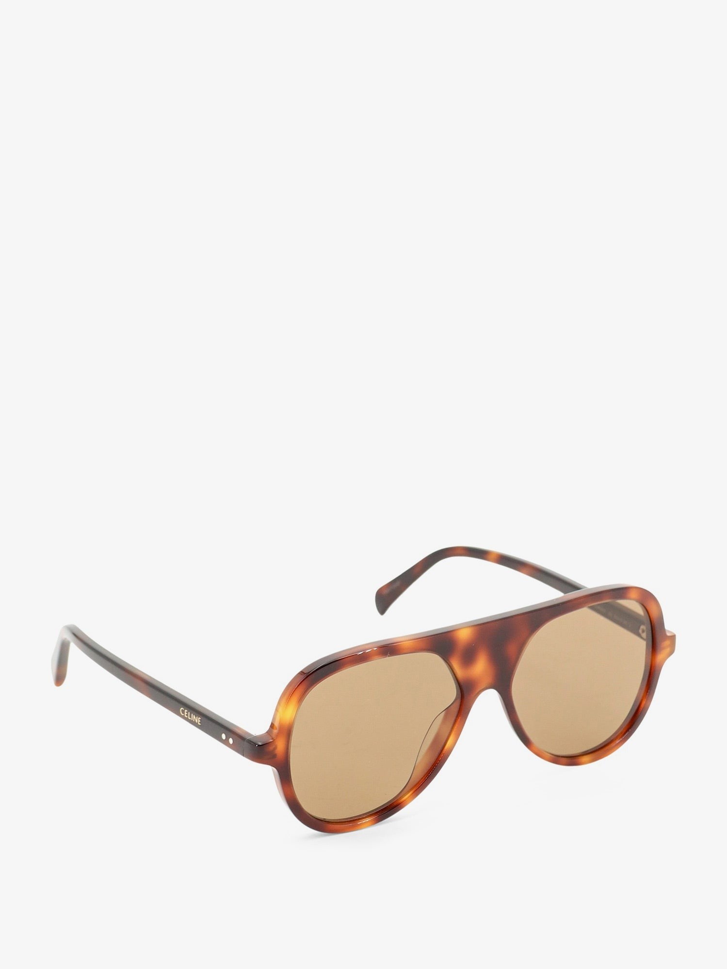 Celine Men's Black Frame Acetate Sunglasses White