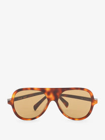 Celine Men's Black Frame Acetate Sunglasses White