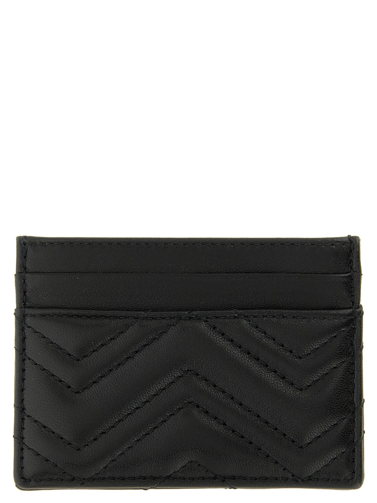 Gucci Black GG Marmont Card Holder Black