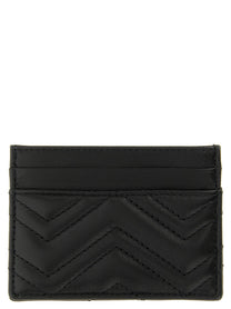 Gucci Black GG Marmont Card Holder Black