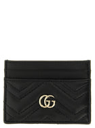 Gucci Black GG Marmont Card Holder Black
