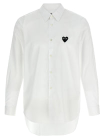 Comme Des Garcons Play Black Heart Shirt White