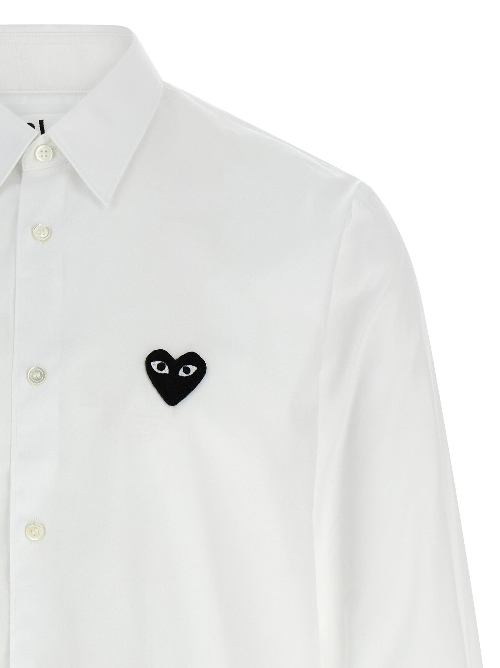 Comme Des Garcons Play Black Heart Shirt White