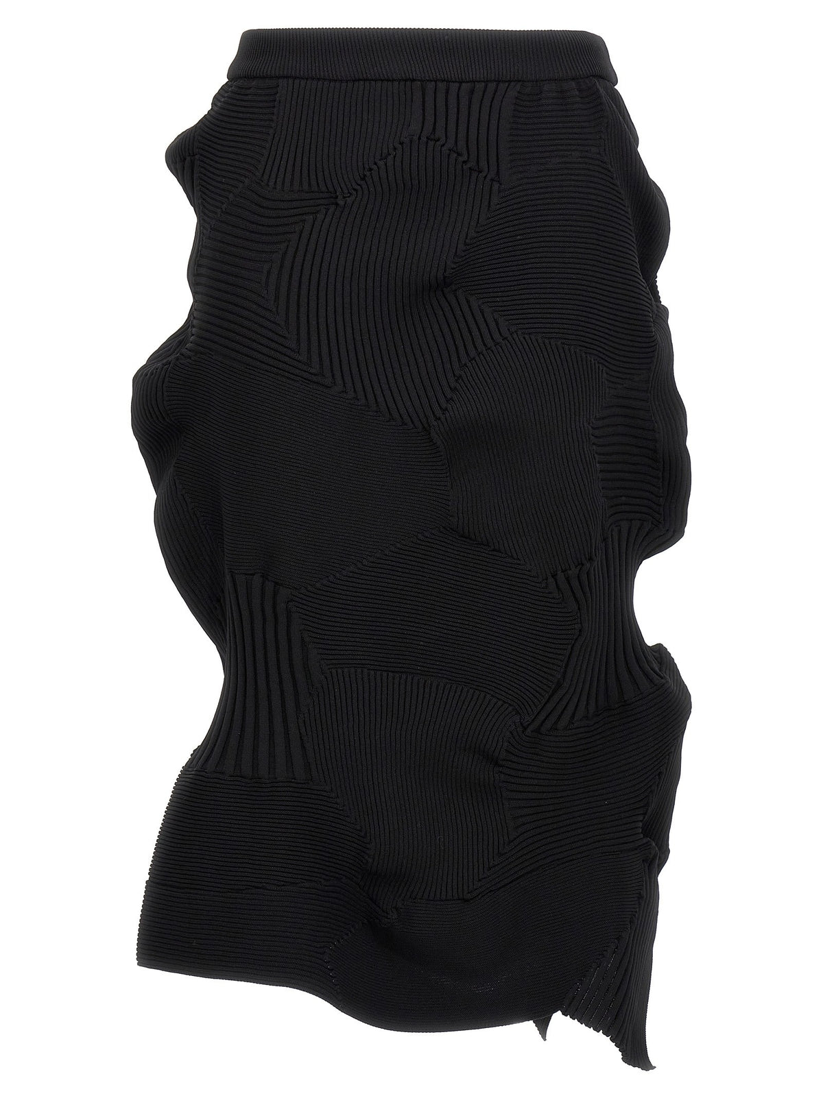 ISSEY MIYAKE Black Kone Kone Skirt Black