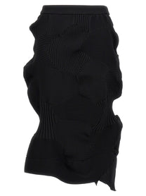 ISSEY MIYAKE Black Kone Kone Skirt Black