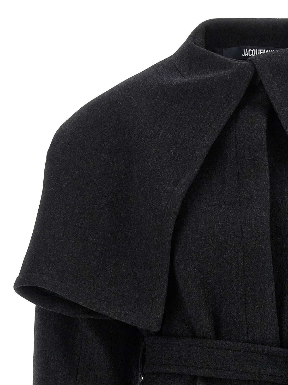 JACQUEMUS Black Le Caban Boléro Coat Black