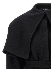 JACQUEMUS Black Le Caban Boléro Coat Black