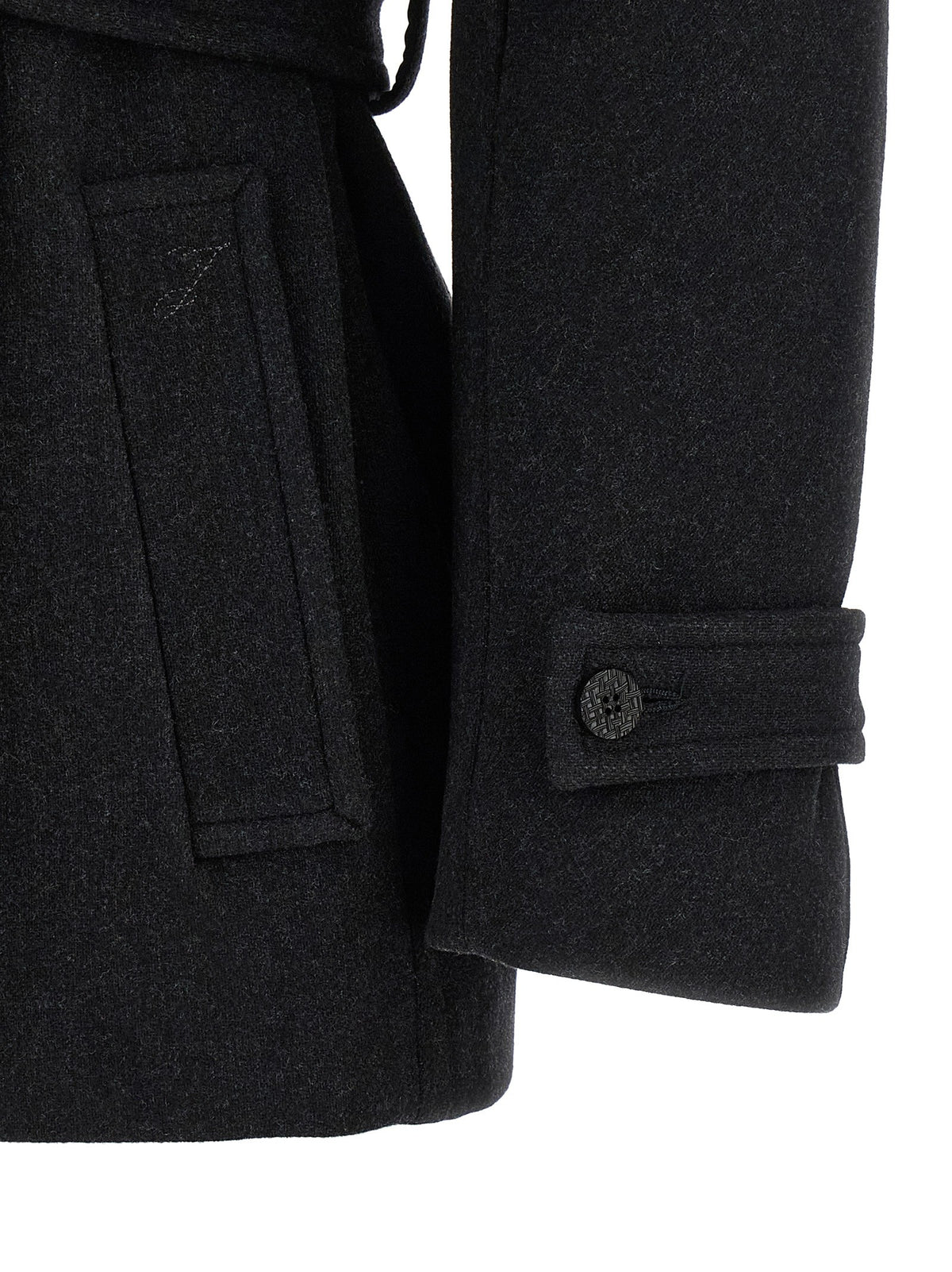 JACQUEMUS Black Le Caban Boléro Coat Black