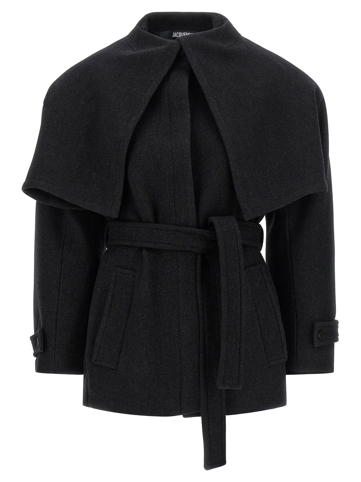 JACQUEMUS Black Le Caban Boléro Coat Black