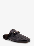 Gucci Men's Black Leather Slipper Black