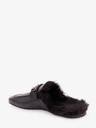 Gucci Men's Black Leather Slipper Black
