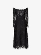 Fendi Women's Black Macramé Lace Dress Black, view 2