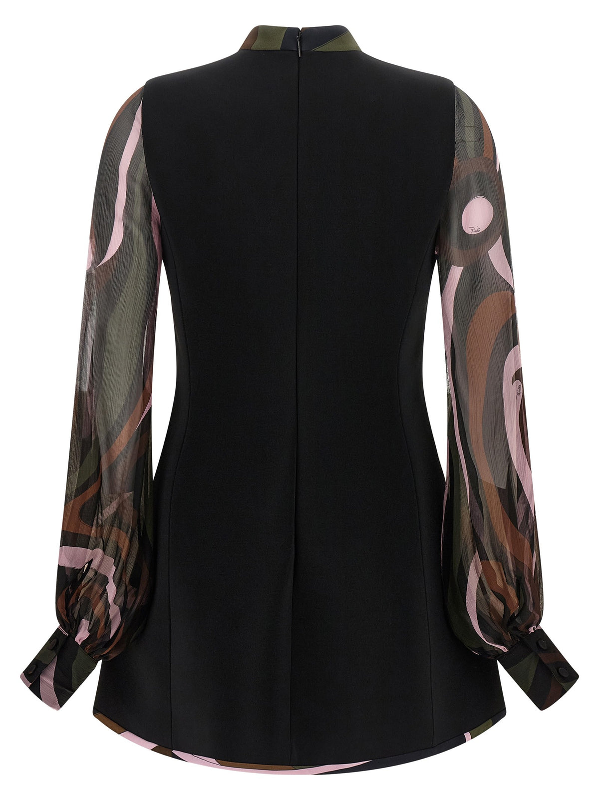 Emilio Pucci Black Marmo Cady Dress Black, view 2