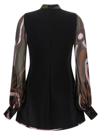 Emilio Pucci Black Marmo Cady Dress Black, view 2