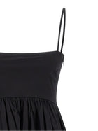 Ganni Black Mini Frill Dress Black, view 3