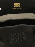 Miu Miu Black Mini Nappa Leather Crossbody Bag Black