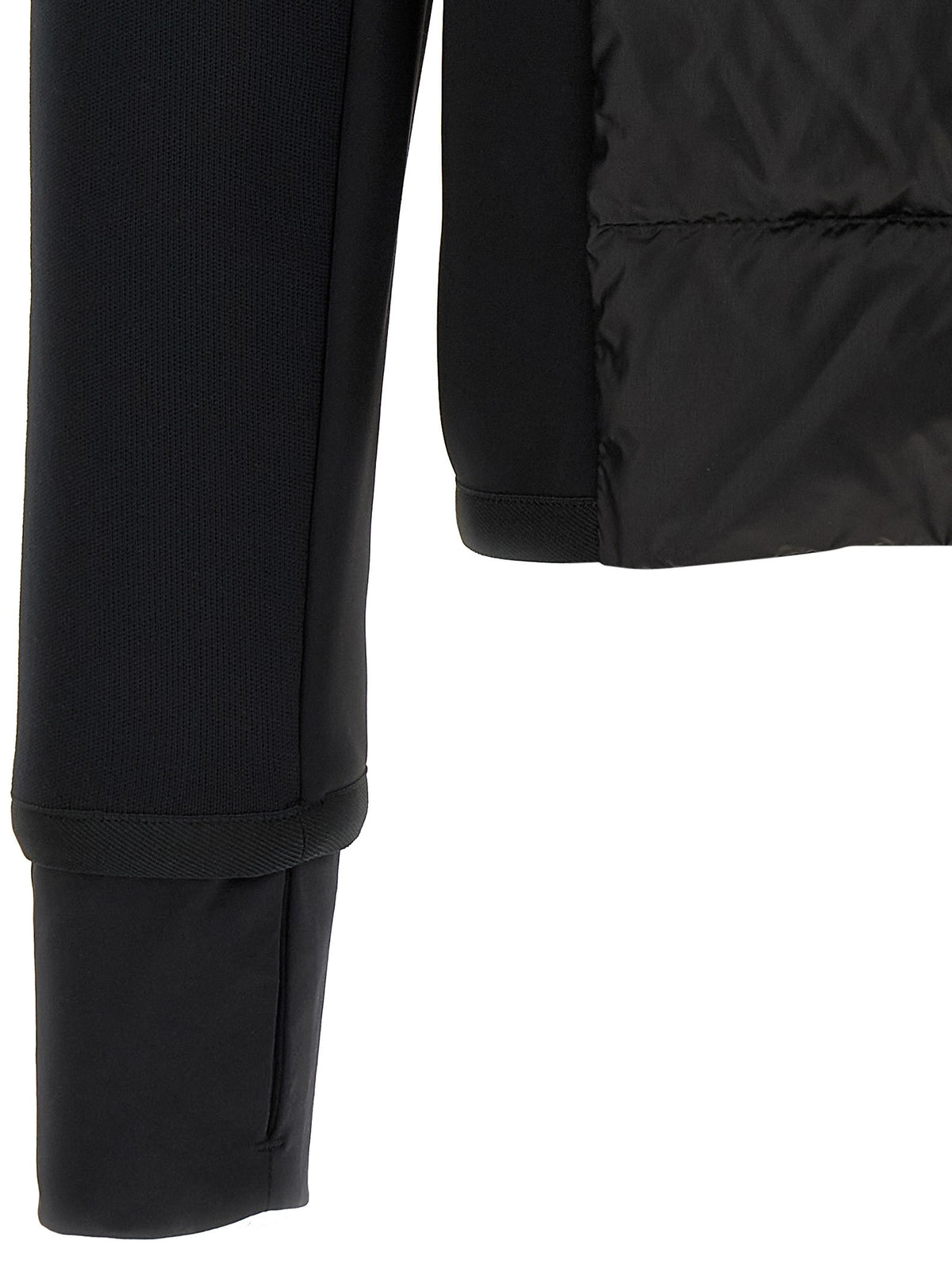 Moncler Grenoble Black Padded Hoodie Black, view 5