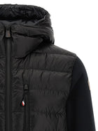 Moncler Grenoble Black Padded Hoodie Black, view 3