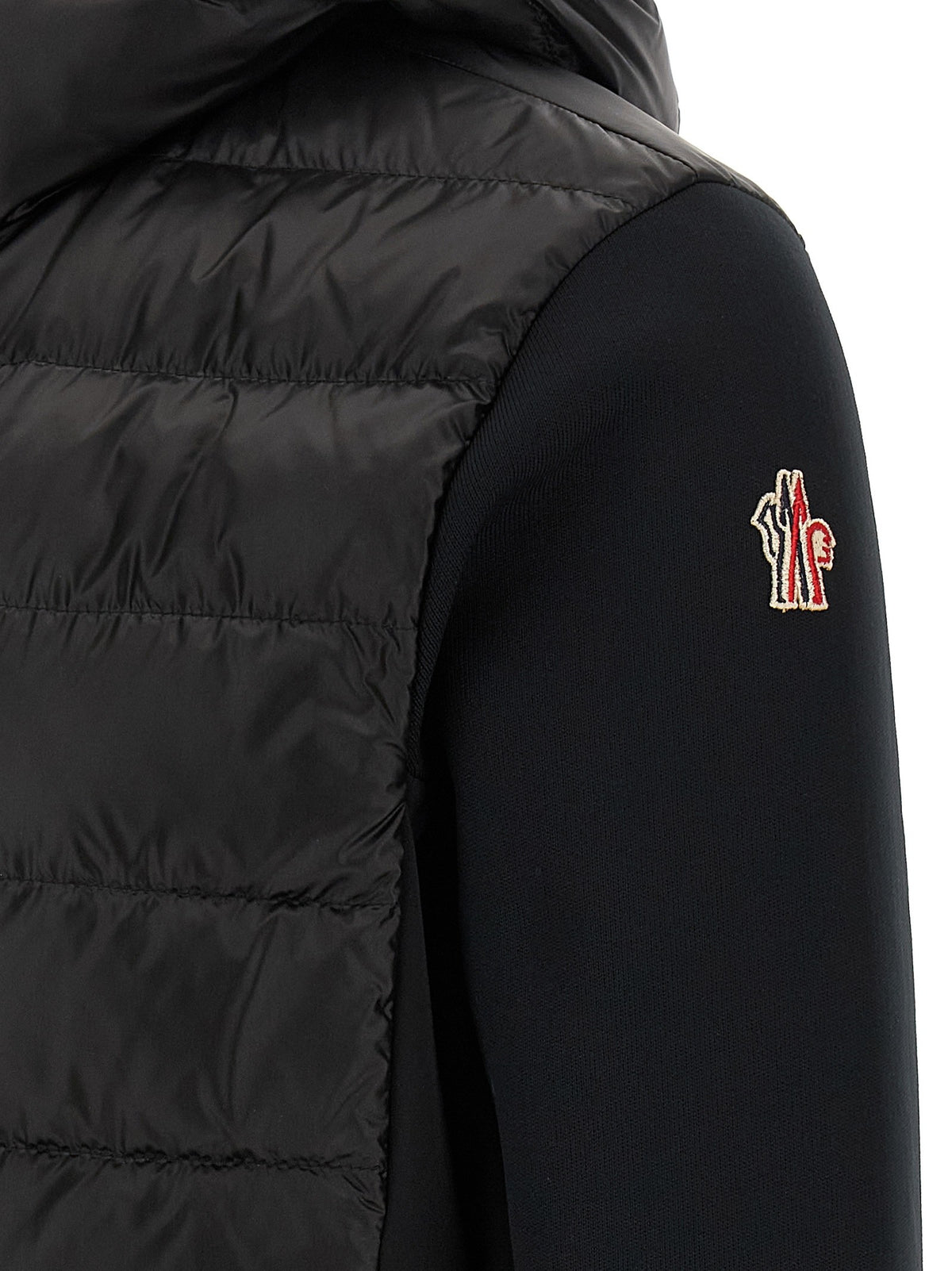 Moncler Grenoble Black Padded Hoodie Black, view 4