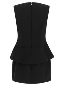 ROTATE Birger Christensen Black Pink Dress Black