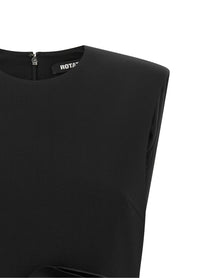ROTATE Birger Christensen Black Pink Dress Black
