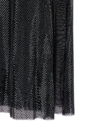 self-portrait Black Rhinestone Draped Maxi Dress Black, view 5