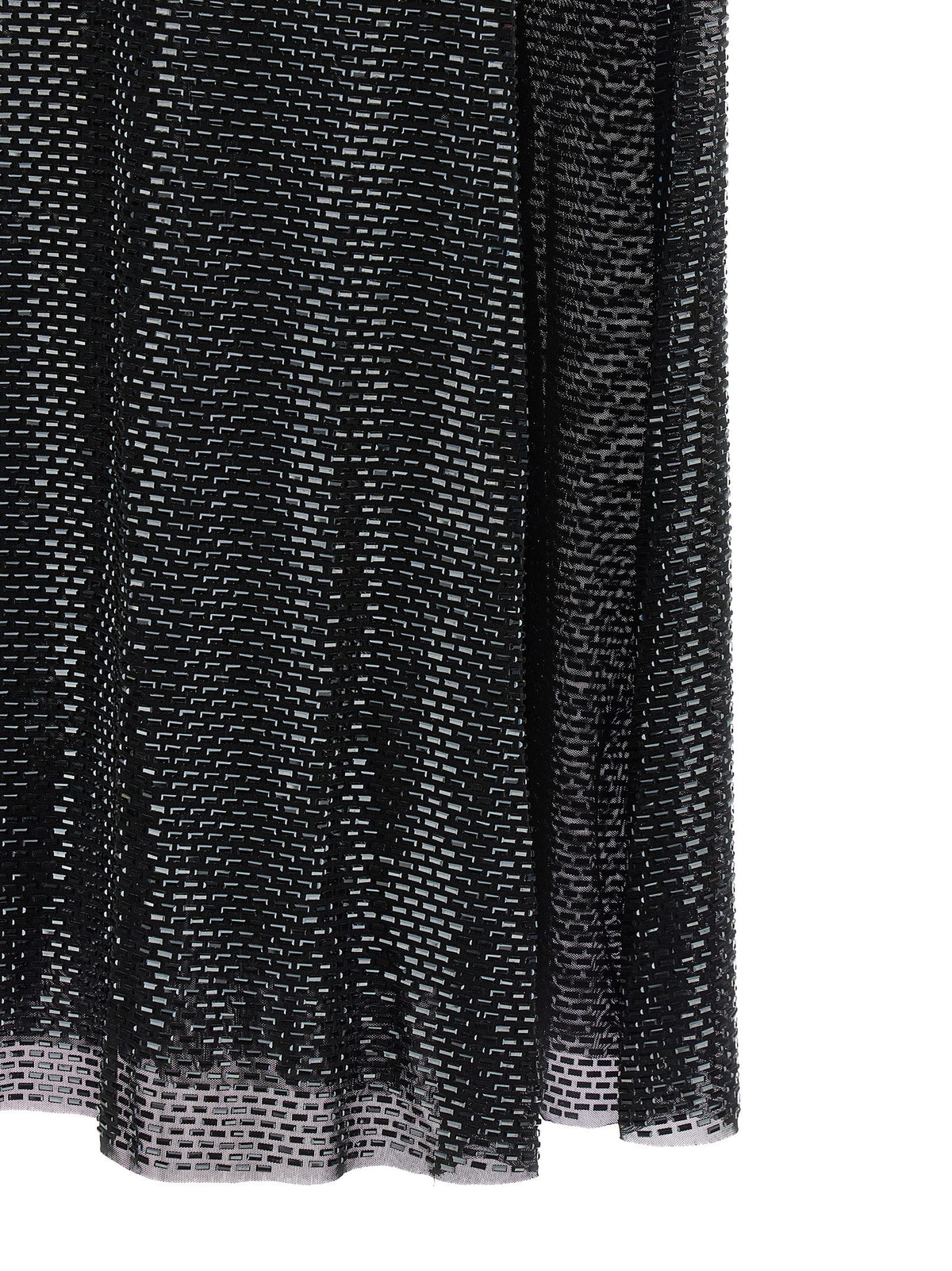 self-portrait Black Rhinestone Draped Maxi Dress Black, view 5