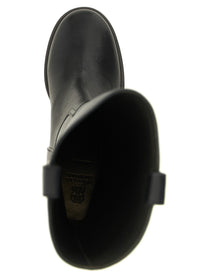 Brunello Cucinelli Black Riding Leather Boots Black