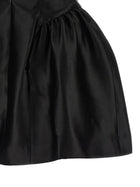 self-portrait Black Taffetà Collared Mini Dress Black, view 4