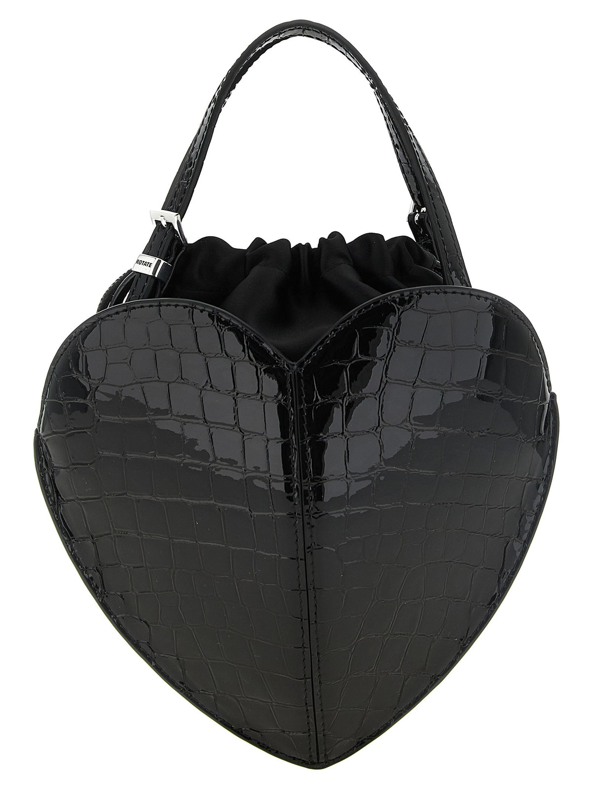 ROTATE Birger Christensen Black the Heart Handbag Black