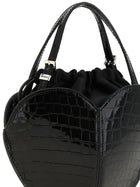 ROTATE Birger Christensen Black the Heart Handbag Black, view 3
