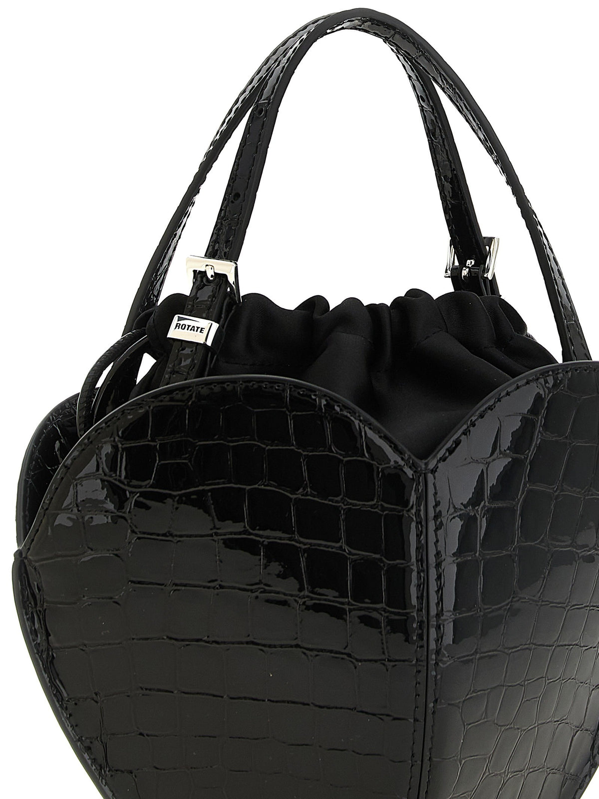 ROTATE Birger Christensen Black the Heart Handbag Black, view 3