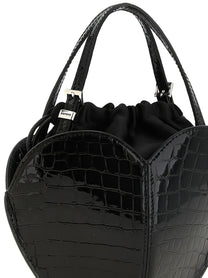 ROTATE Birger Christensen Black the Heart Handbag Black, view 3