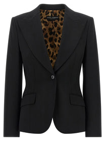 Dolce &amp; Gabbana Black Turlington Blazer Black