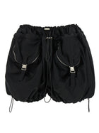 The Attico Black Utility Shorts Black