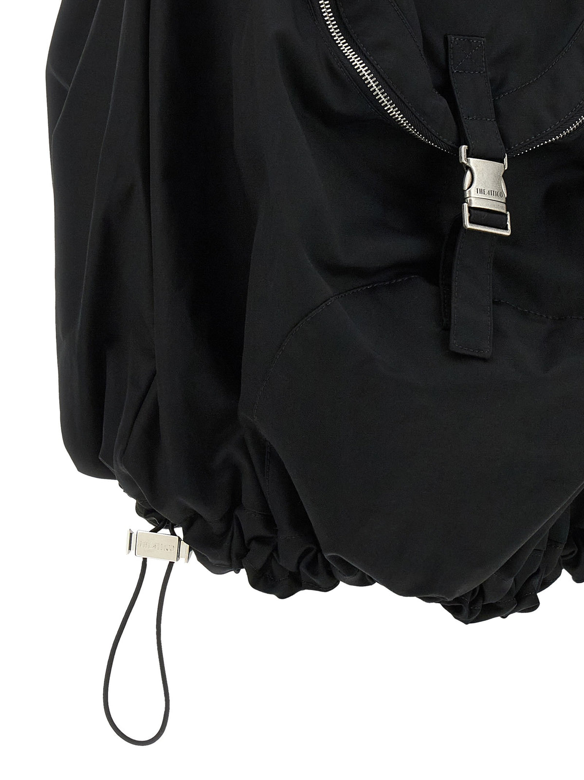 The Attico Black Utility Shorts Black, view 5